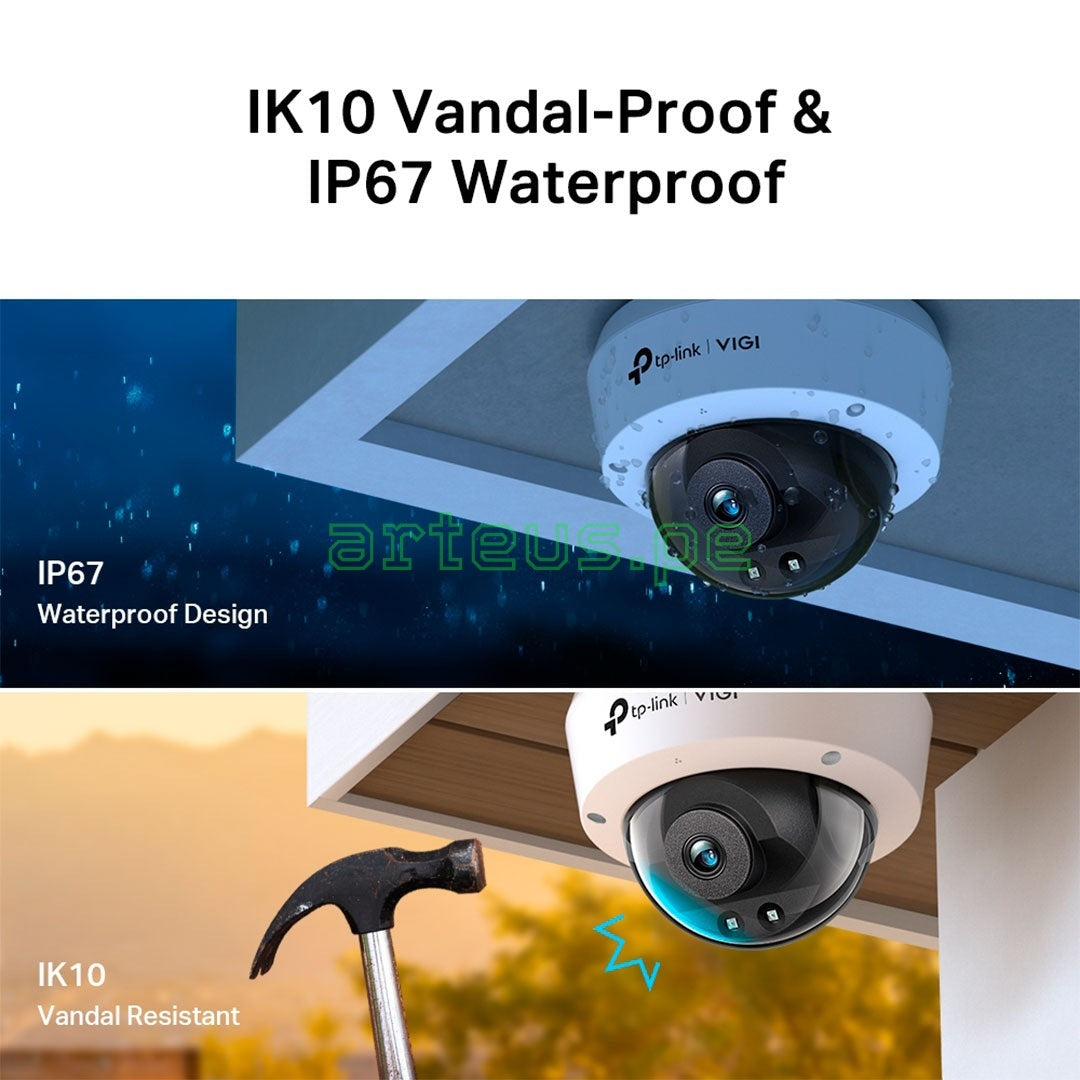 TP-LINK VIGI C240I 4mm Cámara de Seguridad IP PoE 4MP 2K+