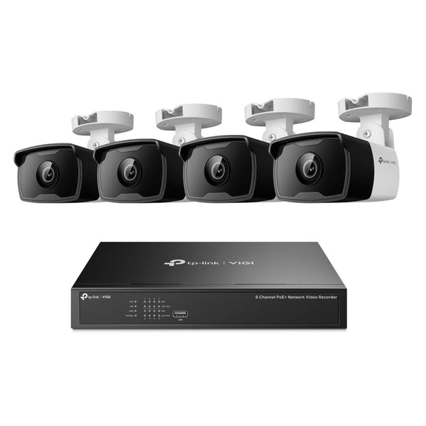 TP-LINK VIGI NK8P-B434I Kit 4 Cámaras 3MP y NVR 8 Canales