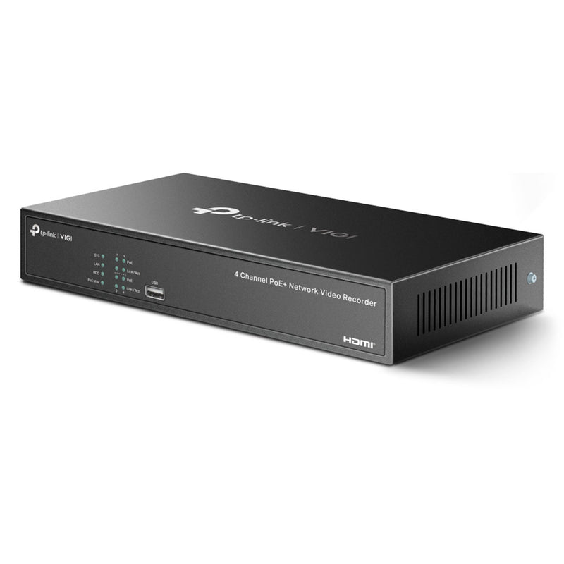 TP-LINK VIGI NVR1004H-4P-2TB NVR 4 canales PoE+ 4K y 2TB HDD