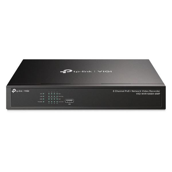 TP-LINK VIGI NVR1008H-8MP NVR 8 Canales PoE+ 4K