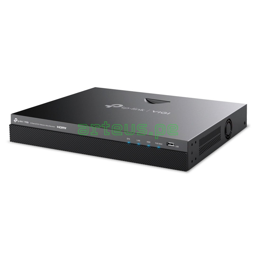 TP-LINK VIGI NVR2008H-8MP Grabador de Vídeo NVR 8 Canales PoE+ HDMI 4K