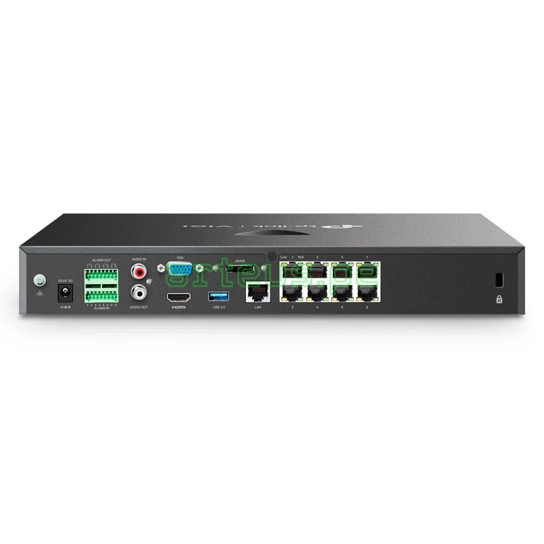 TP-LINK VIGI NVR2008H-8MP Grabador de Vídeo NVR 8 Canales PoE+ HDMI 4K