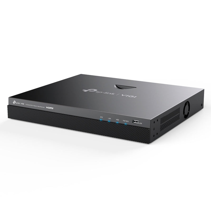 TP-LINK VIGI NVR2016H-16MP-4TB NVR 16 canales PoE 4K 2HDD inc. 4TB