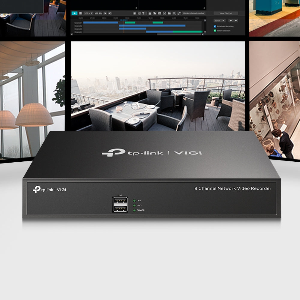 TP-LINK VIGI NVR1008H Grabador de Vídeo NVR 8 Canales 8MP