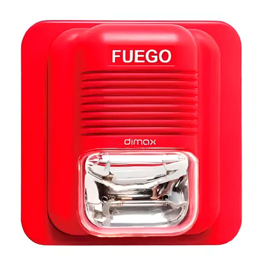 DIMAX W030 Sirena con Luz Estrobo 3 Tonos 12-24V