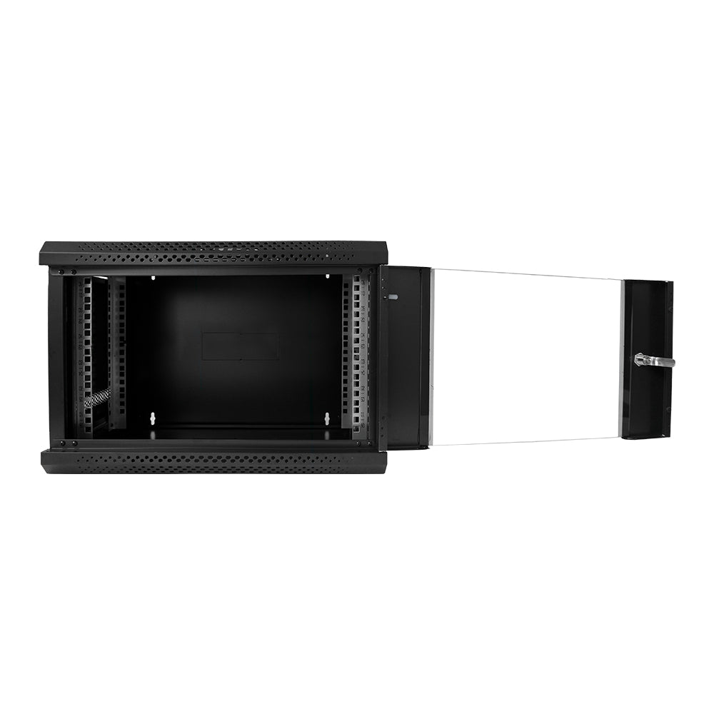 FINEN W1-5406 Gabinete de Pared 6RU 36,8 x 54 x 40cm Puerta de Vidrio
