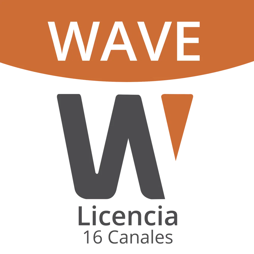 HANWHA VISION WAVE-EMB-16 Licencia Wisenet Wave Para 16 Canales de Grabador NVR