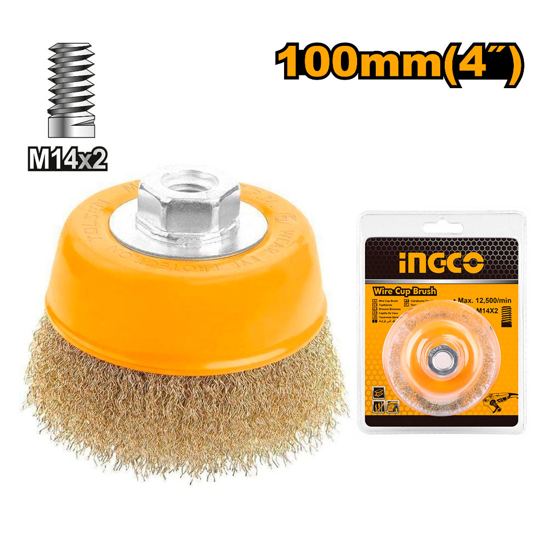 INGCO WB11001 Cepillo de alambre 100x0.3mm