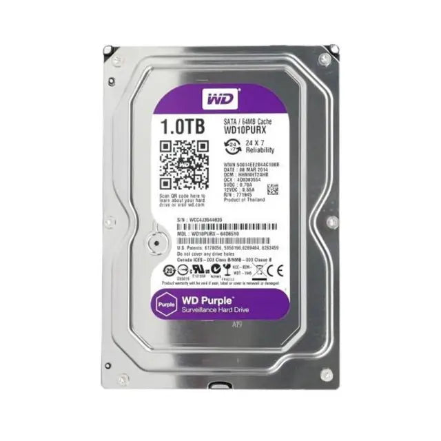 WESTERN DIGITAL WD10PURX Purple 1TB Disco Duro 3.5" SATA 5400 RPM