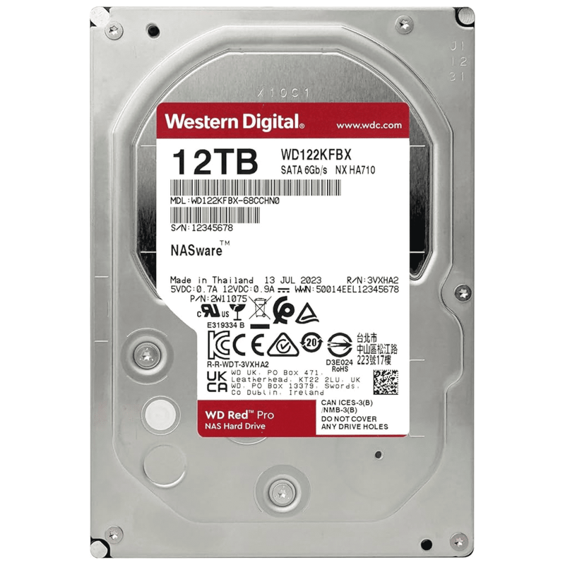 WESTERN DIGITAL WD122KFBX DISCO DURO RED PRO 3.5 SATA 12TB
