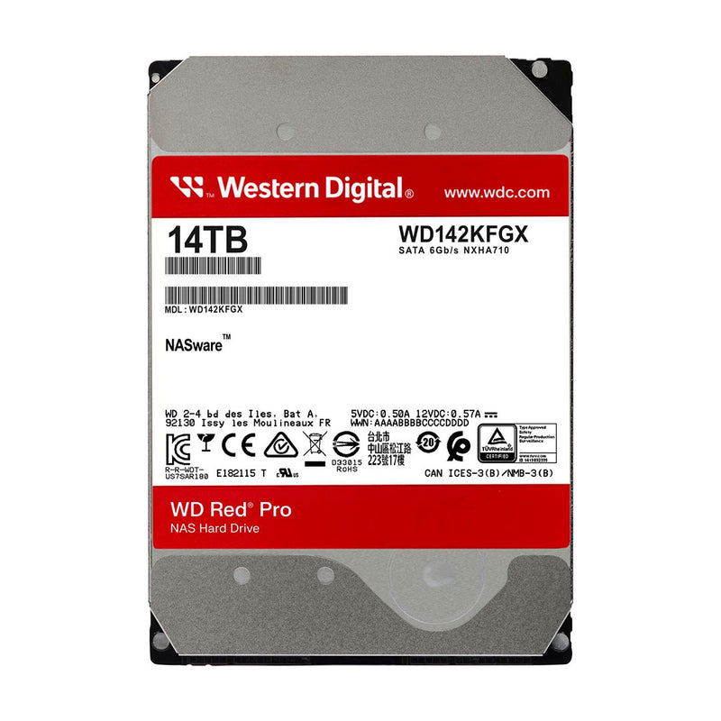 WESTERN DIGITAL Red Pro NAS 14 TB SATA 6Gb 7200rpm 3.5" 512MB Cache Hard Drive