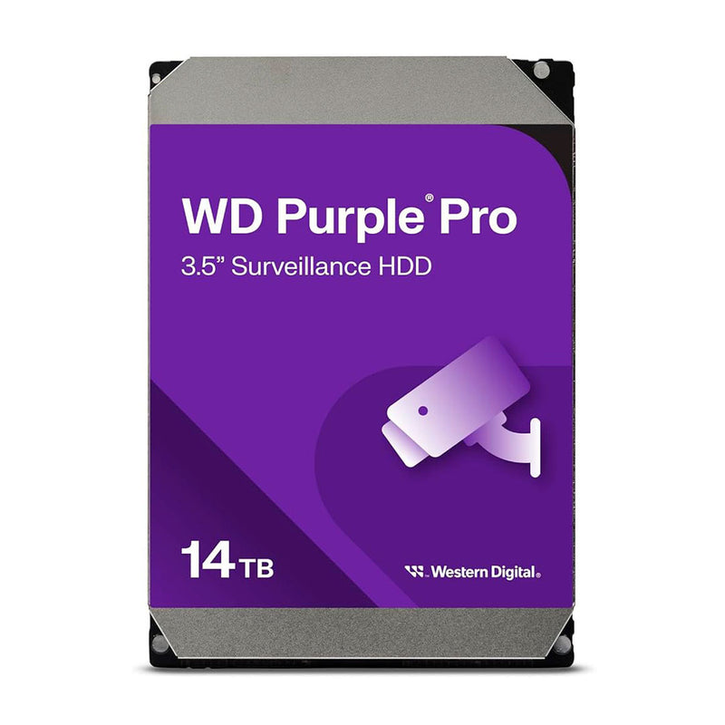 WESTERN DIGITAL WD142PURP Disco duro púrpura PRO 14TB 7200RPM profesional para equipos de videovigilancia