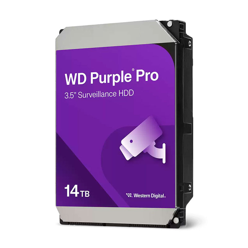 WESTERN DIGITAL WD142PURP Disco duro púrpura PRO 14TB 7200RPM profesional para equipos de videovigilancia