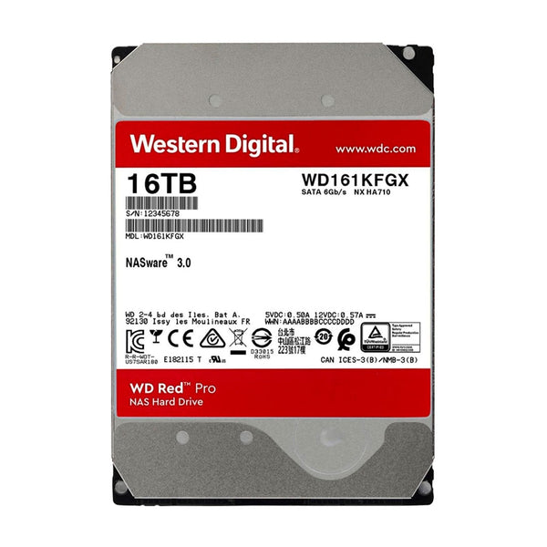 WESTERN DIGITAL WD161KFGX Disco duro Rojo 512MB Pro NAS WD161KFGX 16TB SATA 7200rpm 3.5"Cache