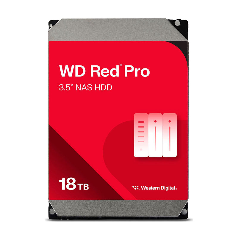 WESTERN DIGITAL Red Pro NAS 18 TB SATA Hard Drive, 7200rpm, 3.5", Cache 512MB