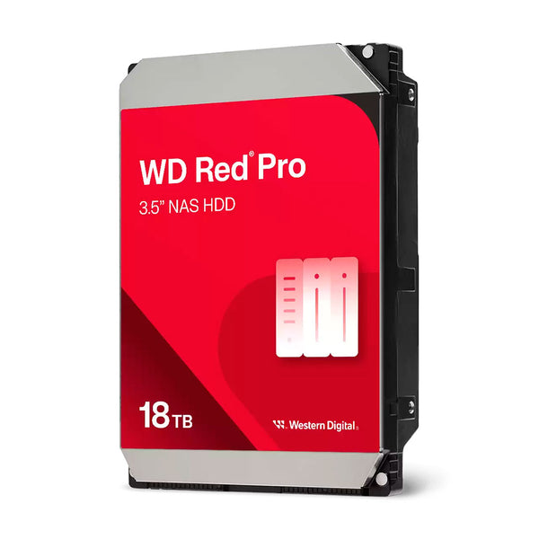 WESTERN DIGITAL Red Pro NAS 18 TB SATA Hard Drive, 7200rpm, 3.5", Cache 512MB