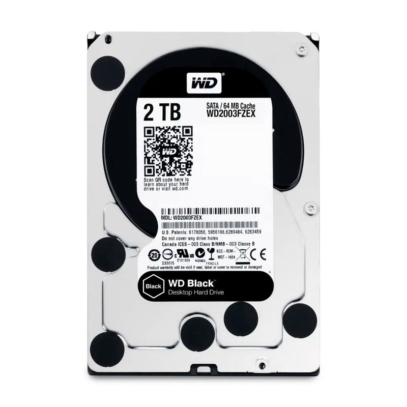 WESTERN DIGITAL WD2003FZEX Disco duro Western Digital Black 2TB SATA 6 Gb-s 7200 RPM 3.5"