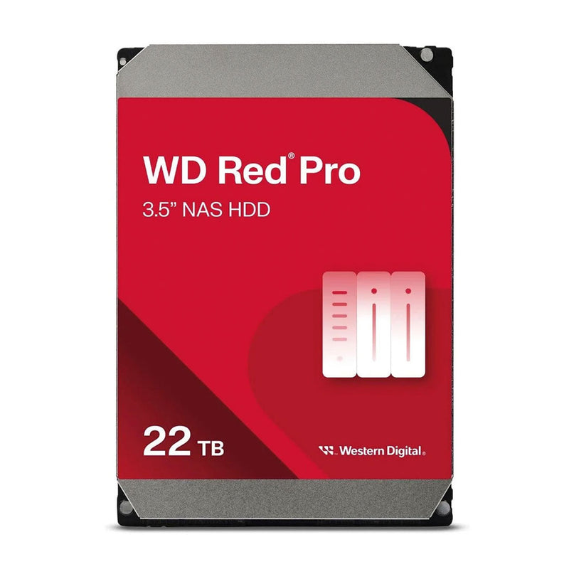 WESTERN DIGITAL Red Pro 22 TB SATA 6GBs Hard Drive, 3.5" 7200rpm, 512MB Cache