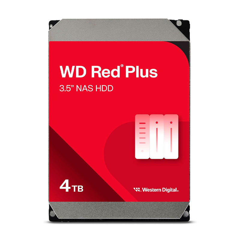 WESTERN DIGITAL Hard Drive Red Plus 4 TB SATA 5400rpm 3.5" Cache 256MB 