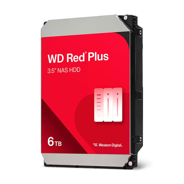 WESTERN DIGITAL Hard Drive Red Plus 6TB SATA 5400rpm 3.5" Cache 256MB 