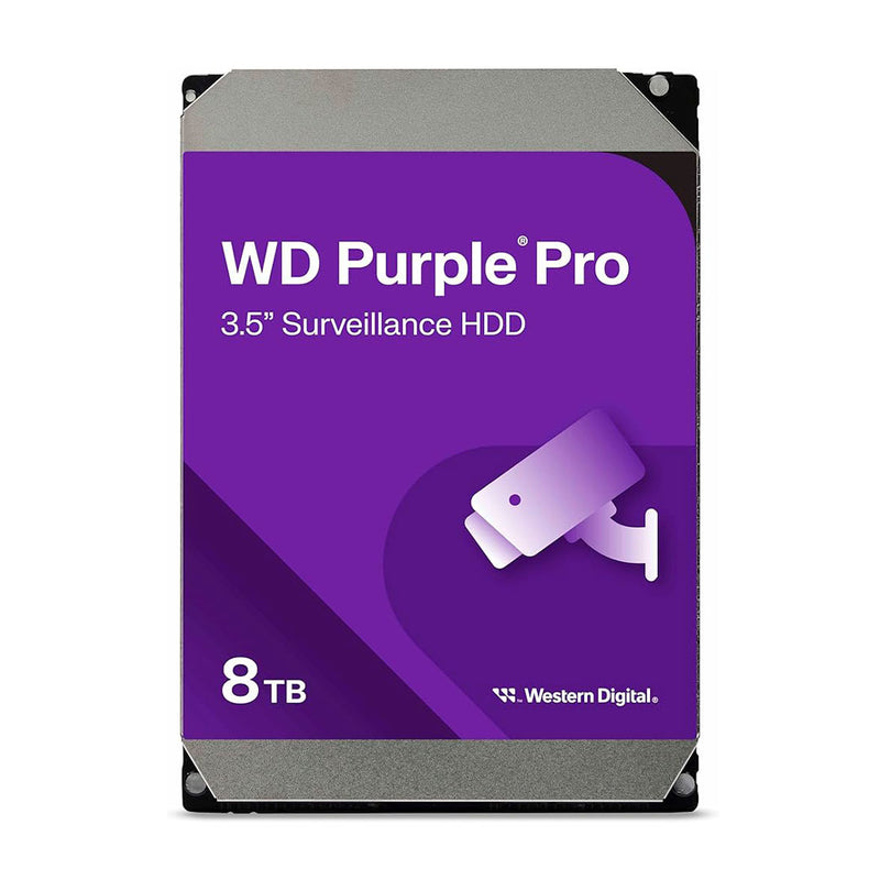 WESTERN DIGITAL WD8002PURP Disco duro púrpura PRO 8TB 7200RPM profesional para equipos de videovigilancia