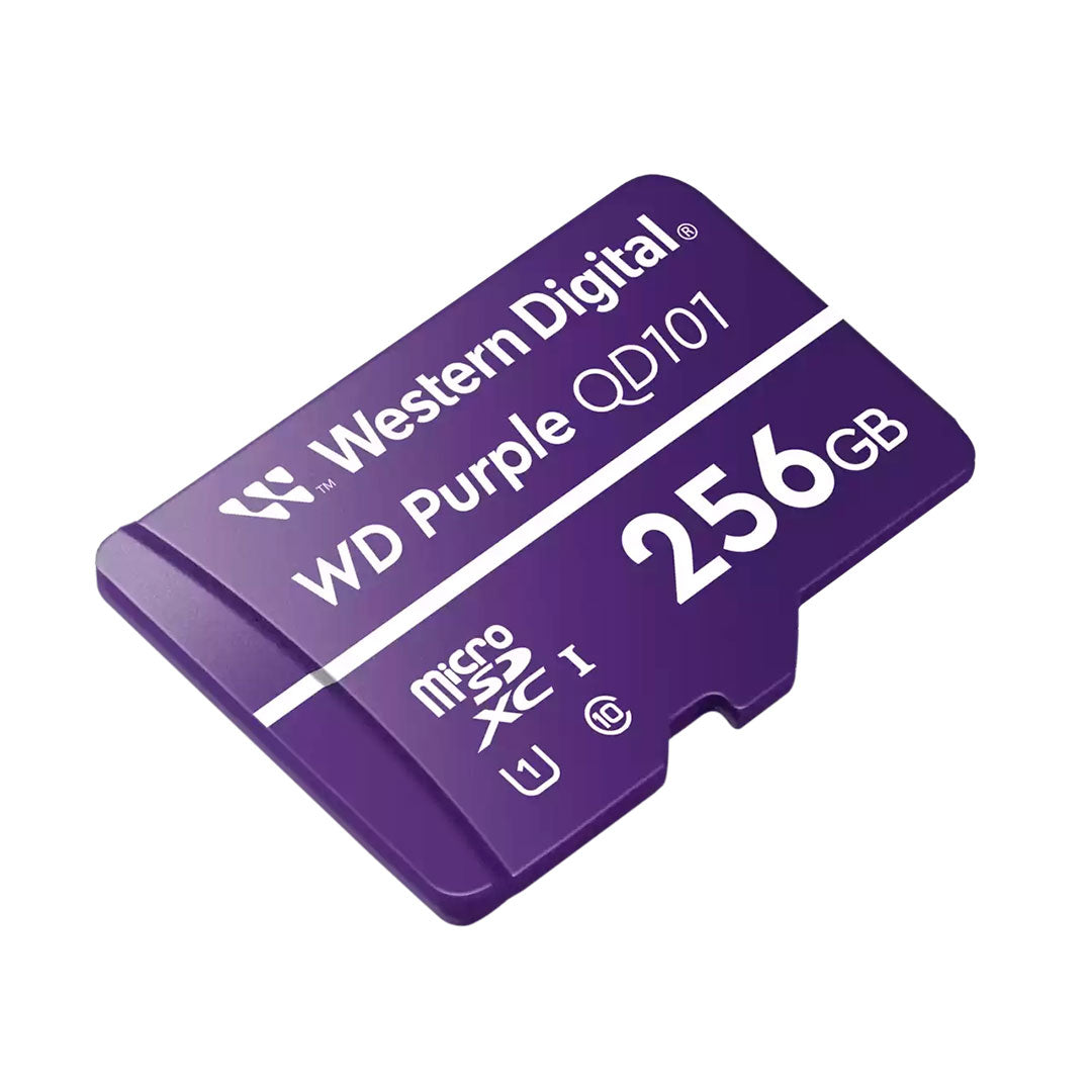 WD Purple QD101 Tarjeta microSD 256GB para Videovigilancia WDD256G1P0C