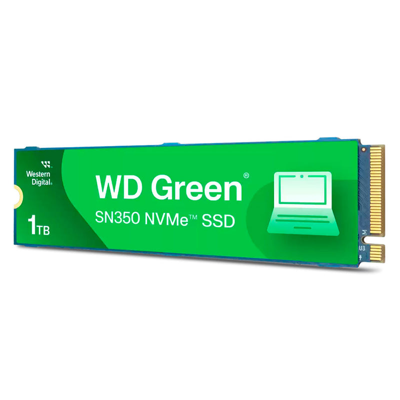 WESTERN DIGITAL Solid State Drive Green 1TB M.2 2280 SN350 NVMe PCIe Gen3 x4 NVMe v1.3