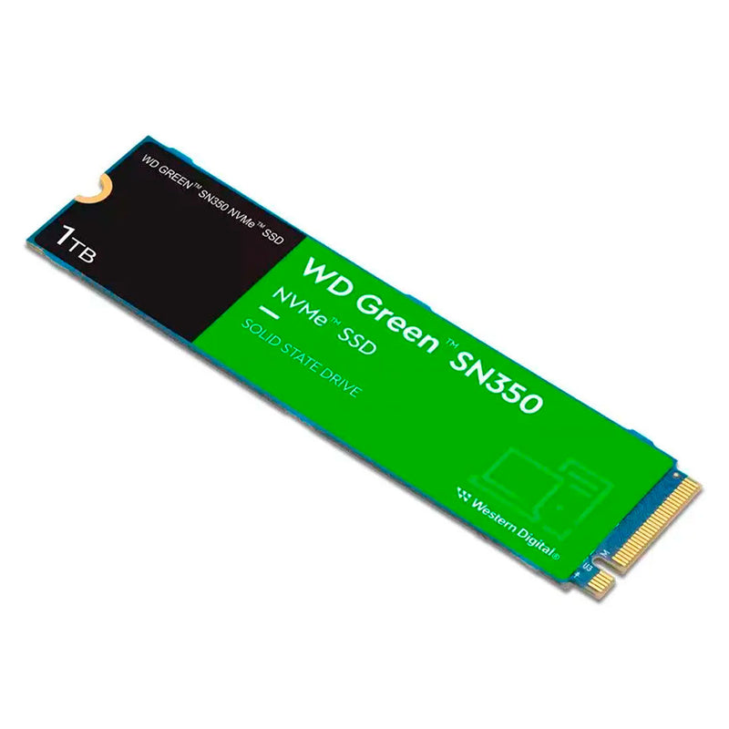 WESTERN DIGITAL Solid State Drive Green 1TB M.2 2280 SN350 NVMe PCIe Gen3 x4 NVMe v1.3