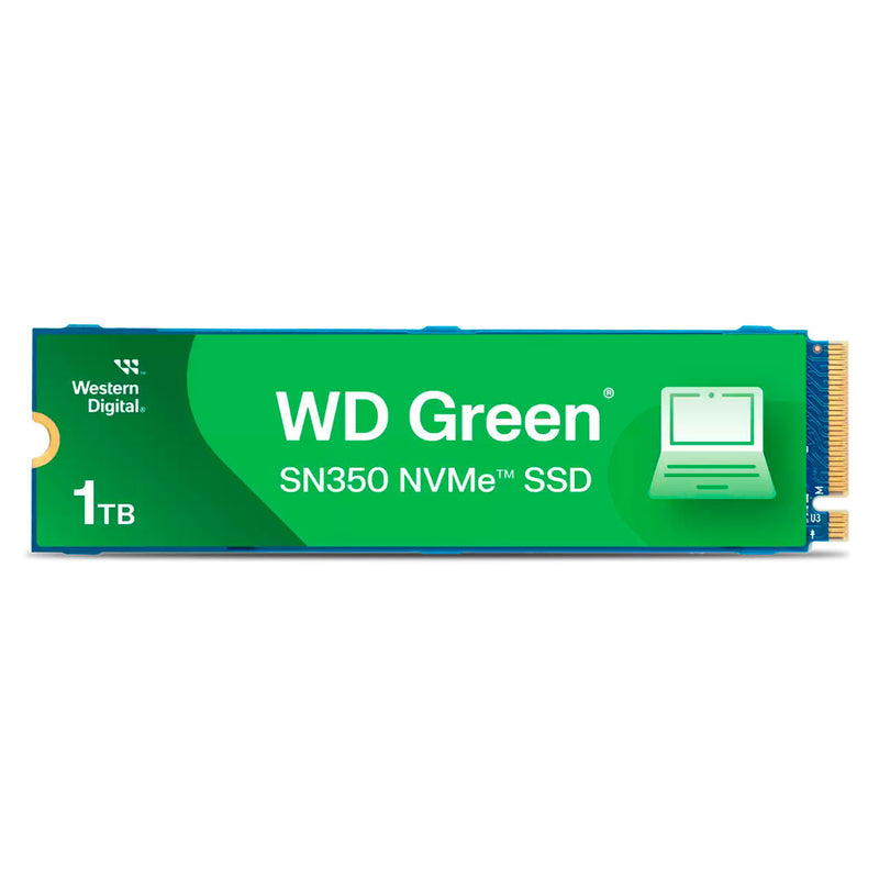 WESTERN DIGITAL Solid State Drive Green 1TB M.2 2280 SN350 NVMe PCIe Gen3 x4 NVMe v1.3