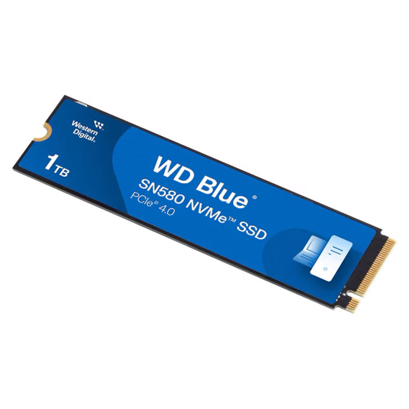 Unidade de estado sólido WESTERN DIGITAL azul SN580 1 TB M.2 2280, PCIe Gen 4.0 x4 NVMe 1.4b