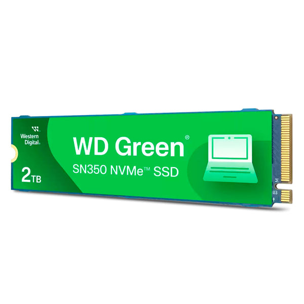 WESTERN DIGITAL Unidade de estado sólido verde 2 TB SN350 NVMe M.2 2280 PCIe Gen3 x4