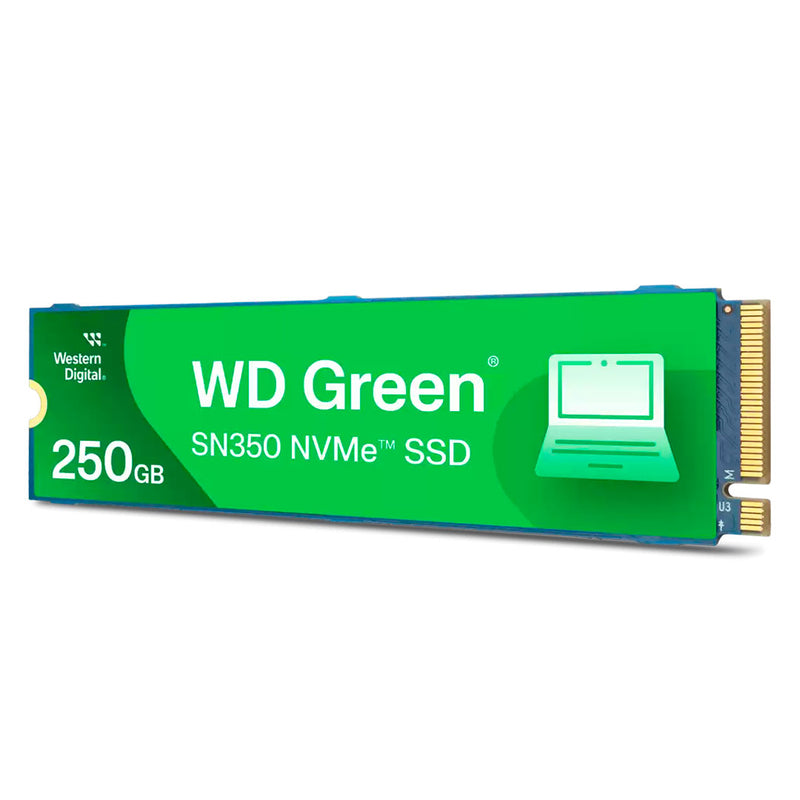WESTERN DIGITAL Unidade de estado sólido verde 250 GB SN350 NVMe M.2 2280