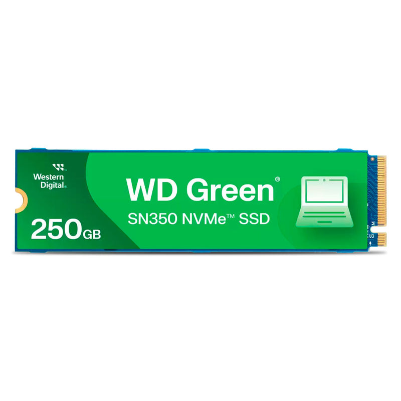 WESTERN DIGITAL Unidade de estado sólido verde 250 GB SN350 NVMe M.2 2280