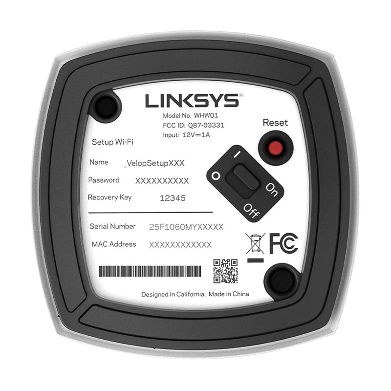 LINKSYS WHW0101 Router Inalámbrico Doble Banda Velop Wifi 5 AC1300 2,4 GHz + 5 GHz