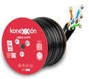 KONEXXION 7012020001 Cable UTP Cat5E CCA 24AWG PE Exterior Negro 305m