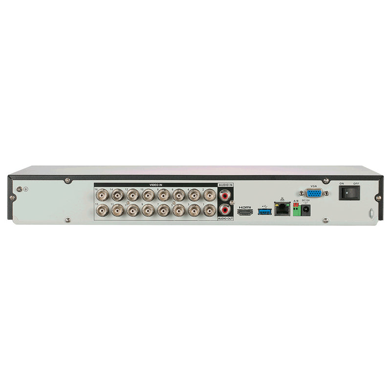 DAHUA DH-XVR5216AN-I3 Grabador XVR 16 canales 1080P 16ch+8ch IP. Soporta 2HDD hasta 20TB con analítica WIZSENSE