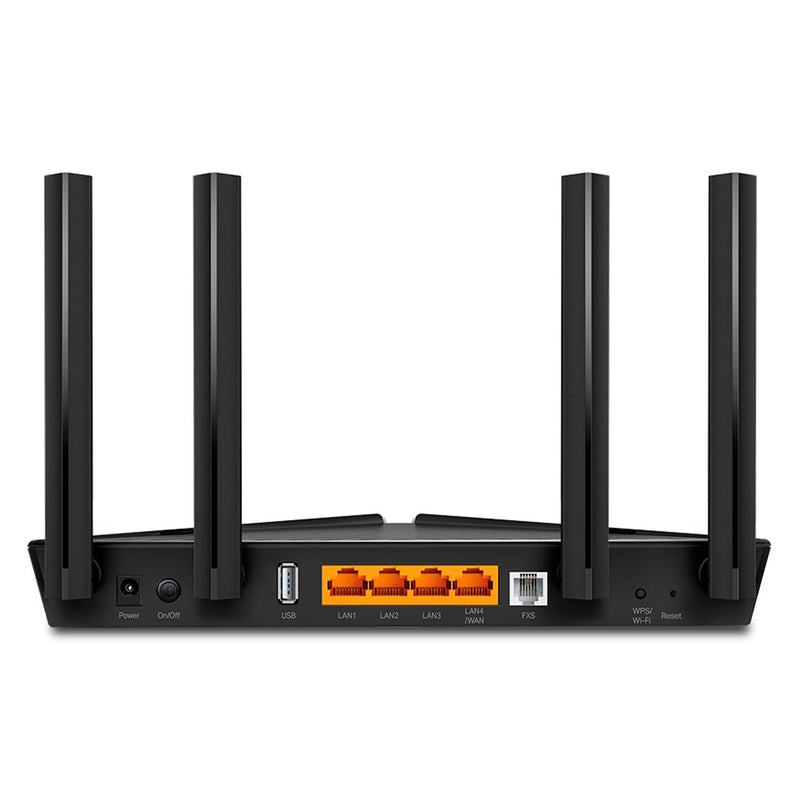 TP-LINK XX230V Router inalámbrico Wifi 6 GPON  MU-MIMO AX1800 VoIP: 1 puerto FXS (RJ11)