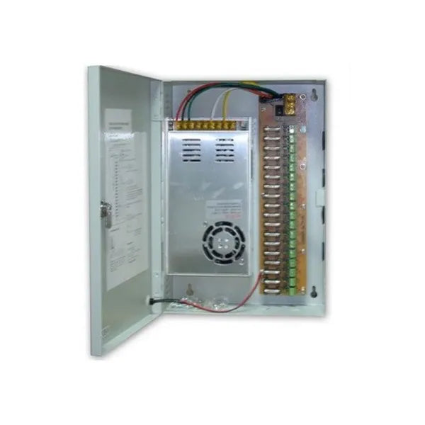 ZKTECO ZK-10A-9CH (SIN CAJA 8/10) Fuente supervisada de 12v 10amp 9 canales de conexión