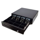 ZKTECO ZKC0408 Caja metálica para efectivo con 4 espacios para billetes y 8 para monedas