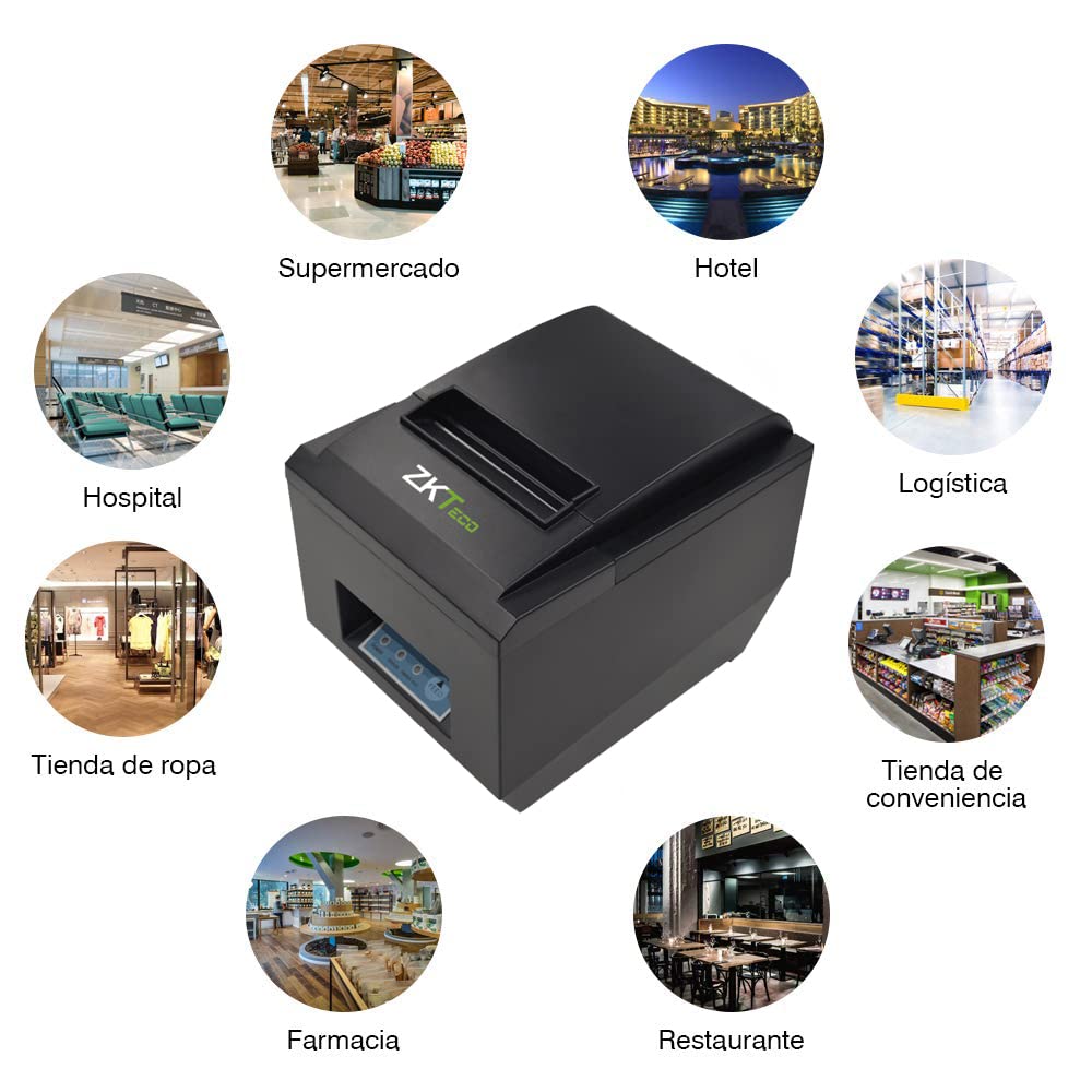 ZKTECO ZKP8005 Ticketera Impresora Térmica para Sistema de Facturación USB
