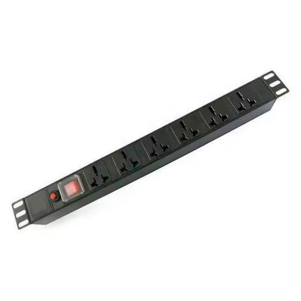 ZKTECO ZKPDU-6U PDU surge suppressor 6 outlet power strip plastic 15amp