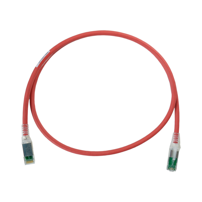 SIEMNO ZM6A-S03-03B Patch Cord, Cat6A LSZH 0.9M, Color Rojo