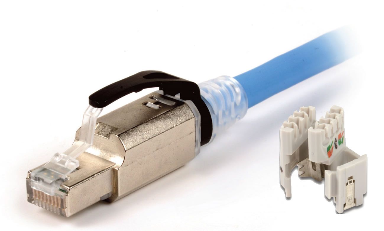 SIEMON ZP1-6AS-01B Conector Plug CAT6A RJ45 Blindado MPTL 22-26 AWG