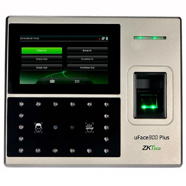 ZKTECO UFACE800 PLUS Control Biométrico de asistencia y acceso Facial huella palma y tarjeta, Batería