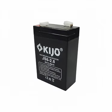 KIJO JS6-2.8AH Bateria 6V-2.8AH Seca AGM para UPS y Paneles Solares 9.7x6.6x3.3cm