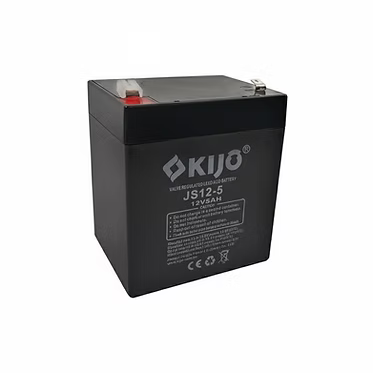 KIJO JS12-5AH Bateria 12V-5AH Seca AGM para UPS y Paneles Ssolares 9x7x10.1cm