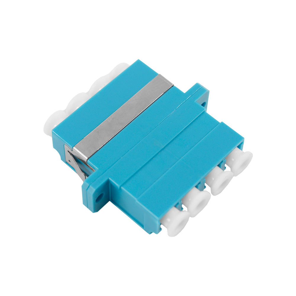 OPFIBRA ADLCU-QD-SM Acoplador de Fibra Óptica LC Quad Monomodo azul
