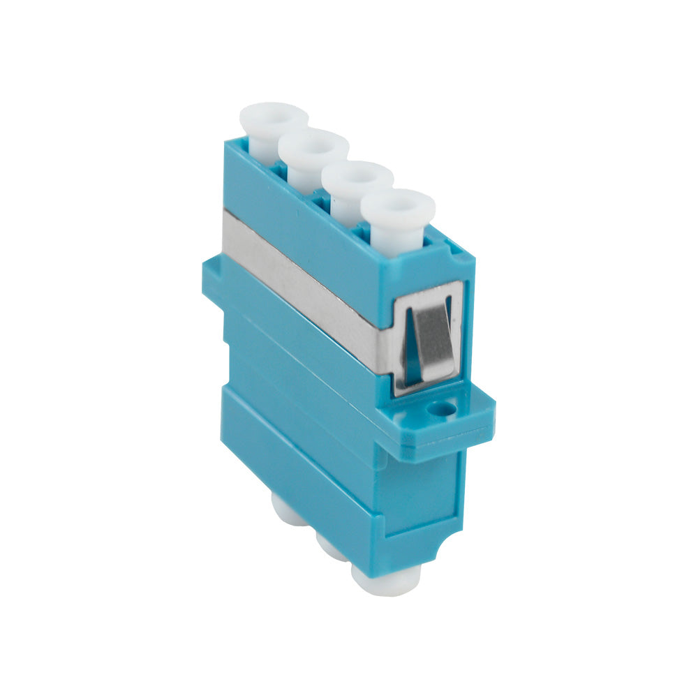 OPFIBRA ADLCU-QD-SM Acoplador de Fibra Óptica LC Quad Monomodo azul