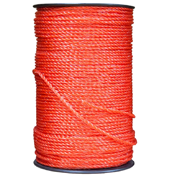 HAGROY HG-CCR250-4, Cuerda hecho en Polyrope para cerco eléctrico ganadero color rojo. Rollo x 250m