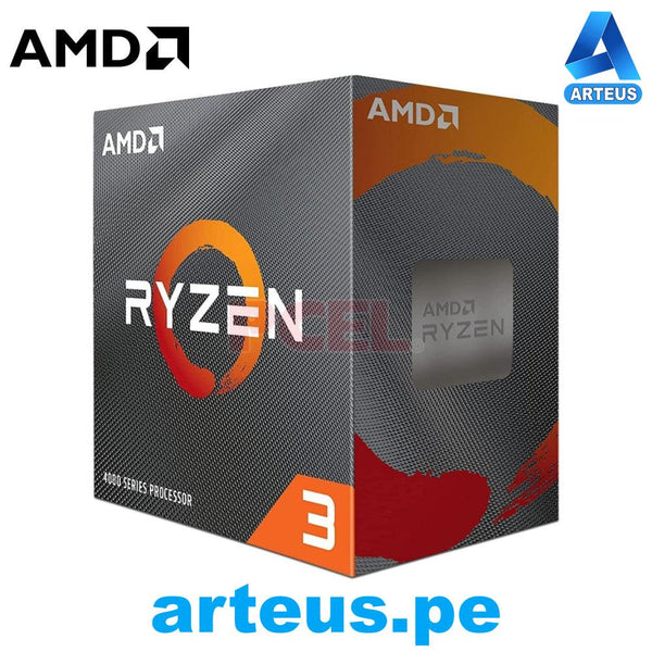 AMD 100-100000510BOX - Procesador AMD Ryzen 3 4100 3.80 - 4.0GHz, AM4 Quad-Core L3 Cache 4MB, TDP: 65W 7nm - ARTEUS